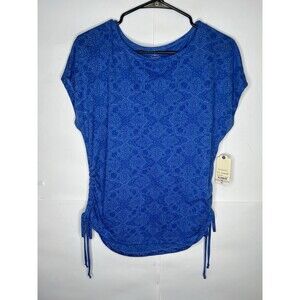 St. John’s Bay Women’s Short Sleeve Tee Blue Size Petite Medium NWT